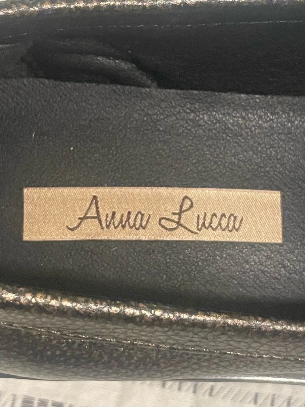 Anna Lucca Metallic Bronze Penny Loafers for Women